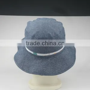 Chambray Blank Bucket Hat for Women thumbnail-3