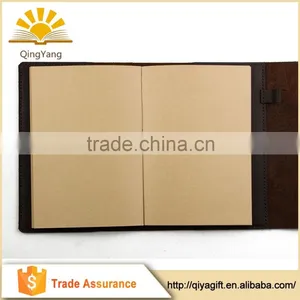 Top Quality Refillable Genuine Leather Notebook With Pen Loop thumbnail-3
