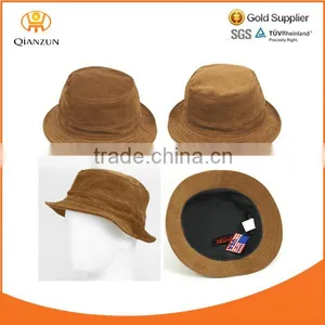 Fresh Bucket Hats/cap Khaki /brown Blank Custom Corduroy Bucket Hat thumbnail-1