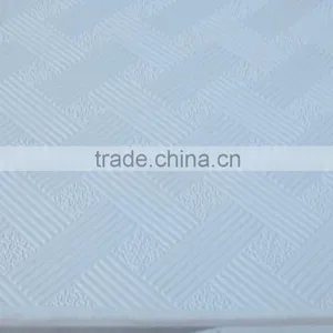 PVC Vinyl Faced Gypsum Ceiling Tiles 600x600mm thumbnail-1