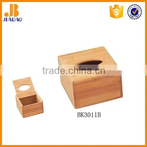 Tableware Home Easy Open Cover Natural Color Square Bamboo Nakinp Box thumbnail-1