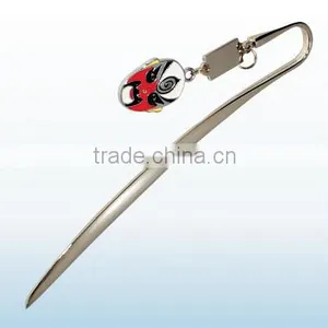 Good Quality Porcelain Pendant Metal Gift Bookmark,3d Bookmark for Stundents thumbnail-5