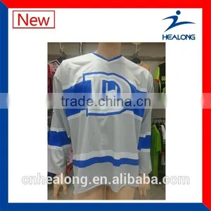 Sublimation and Embroidery Ice Hockey Jersey thumbnail-1