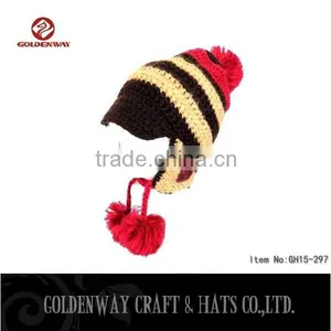 2016 Custom Crochet Hat With Brim/ Ladies Crochet Beanie Hat thumbnail-1