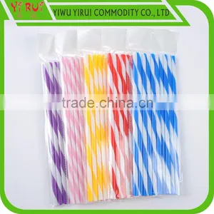 Colorful Stripes pp Material Drinking Straws thumbnail-1