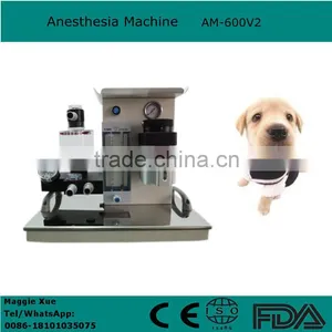 CE ISO Approved Portable Veterinary Vet Anesthesia Machine Apparatus With Evaporator AM-600V2 for Animal thumbnail-1