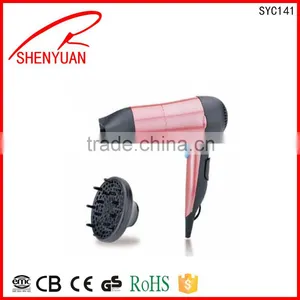 Fashion MINI dc Motor 1600W Pro Home or Travel Use Hair Dryer Electric Tools Made in China thumbnail-1
