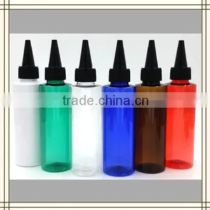 60ml,100ml,250ml,500ml Plastic Colorful PET Essential Oil Bottle With Dropper Cap thumbnail-3
