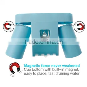 Plastic Material High Quality Automatic Toothpaste Dispenser Toothbrush Holder for Bathroom thumbnail-5