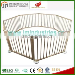 Solid Pine Wood Baby Playpen With Door thumbnail-1