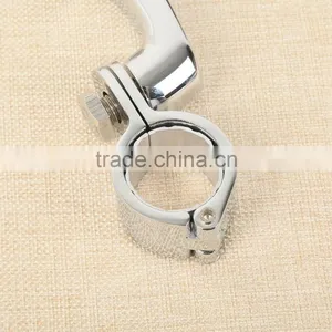1 1/4" Bar 25 30 35 Long Angled Adjustable Highway Peg Mount For Suzuki Kawasaki thumbnail-1