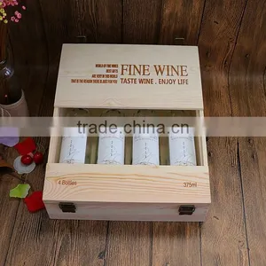 3 Bottle Wooden Wine Box/Wine Package Wooden Box thumbnail-2