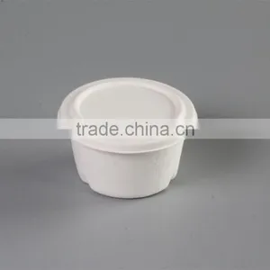 12OZ Compostable Bagasse350ml Deep Bowls With Bagasse Lid L047 thumbnail-2