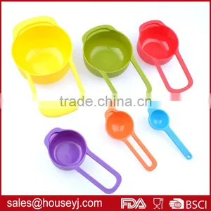 Set of 6pcs Food Grade Plastic Measuring Cup Colorful Kitchen Tools thumbnail-3