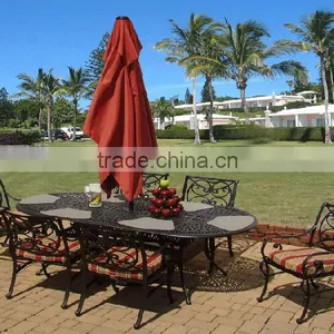 SIGMA Cast Aluminum Garden Dining Set Outdoor Tables and Chairs thumbnail-1