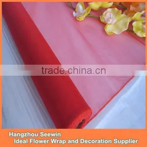 100% Nylon Hot Sell Sheer Red Table Cloth thumbnail-1