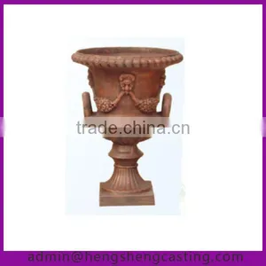 Outdoor Antique Planter Metal Flower Pot thumbnail-1