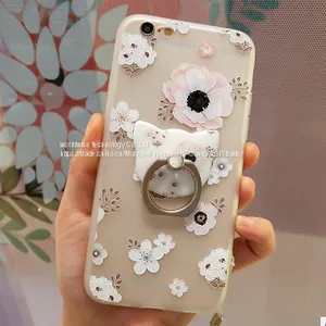 Pretty Cell Phone Case Cover Soft Tpu Silicone Mobile Phone Cases for IPhone7/7Plus/6/6s/6plus/6splus With Ring Holder thumbnail-3