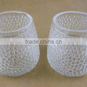 Pocking Mark Glass Candle Holder thumbnail-3