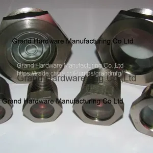 Steel Flange Fused Glass Oil Sight Glass Nickel Plated,easy to Mount on Equipment thumbnail-5