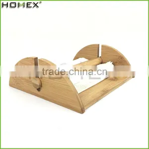 Bamboo Paper Napkin Holder With Removable Bar Homex BSCI/Factory thumbnail-4