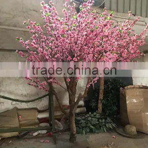 Artificial Cherry Flower Tree Artificial Tree Silk Cherry Branch Home Decoration Faux Cherry Blossom thumbnail-2