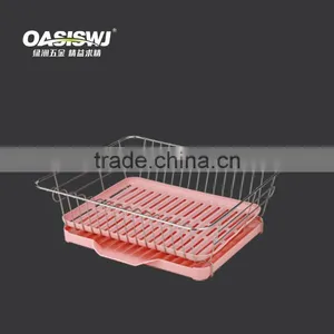 KITCHEN DISH/BOWL RACK WITH SILICONE HOLDER AND PLATSTIC PLATE thumbnail-1