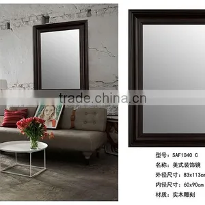 Hand Carved Decorative Wood Mirror Frame thumbnail-3