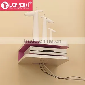 Wooden Magic Floating Wall Mounted Small TV Stand thumbnail-3
