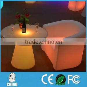 LED Plastic Furniture Coffee Illuminated LED Bar Cube Chair thumbnail-1