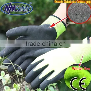 NMSAFETY Colored Nitrile Coated Acrylic Knit Double Layer Gloves thumbnail-1