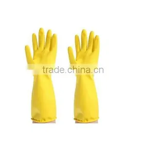 Yellow Latex Household Gloves thumbnail-2