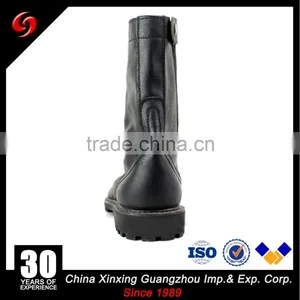 Full Grain Leather Military Boots With Zippers and One Bukle thumbnail-3