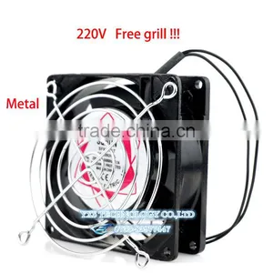 90x90x25mm 220V AC 0.1A 15 / 17W SF9225AT 2092HBL Axial Cooling Fan With Grill Free!! thumbnail-1