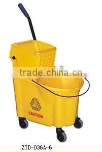 36L Cleaning PP Plastic Mop Bucket With Wringer thumbnail-1