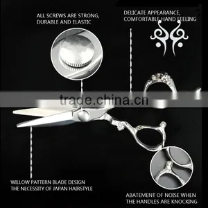 QJ-HS112 Razor Blade Hair Cutting Scissors Hairdressing Scissors Korea thumbnail-4