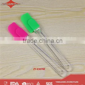 Mini Head Design Custom Silicone Scraper With Plastic Handle thumbnail-1