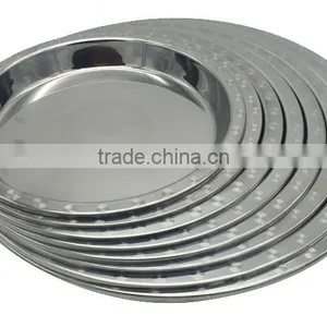 Stainless Steel Flat Dinner Plate & Dishes thumbnail-3