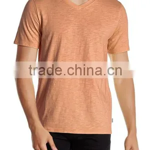 T-shirts 100% Cotton Robert Short Sleeve Slub V-Neck Tee T-shirts T-shirts for Men thumbnail-4