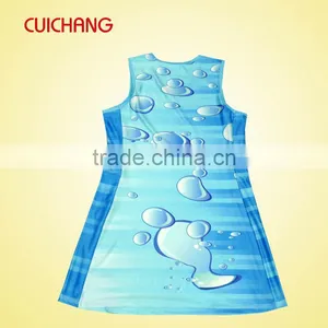 Sport Dress, Custom Design Cheap Women Tennis/Netball Dress, Sport Skirt WQF-002 thumbnail-1
