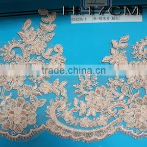 2017 Colorful Embroidery Lace Trims Lace Appliques Patches Wedding Dress Decor Supply thumbnail-3