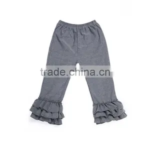 High Quality Denim Ruffle Pants For Baby Girls thumbnail-2