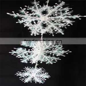 2017 Christmas Hanging Decoration Ornaments Snowflake Chrismas Plastic Snowflakes thumbnail-4