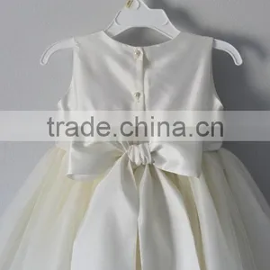 New Model Factory Wholesale Baby Clothes One Piece Summer Stain Cheap Children's Boutique Fashion Baby Girl White Dress thumbnail-3