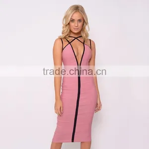 Plunge Strap Detail Midi Xxxxl Fancy Dress thumbnail-1