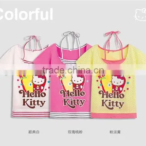 Wholesale Baby Girls Hello Kitty t Shirts Summer 100cotton Baby Clothes Kids Cartoon T-shirts thumbnail-1