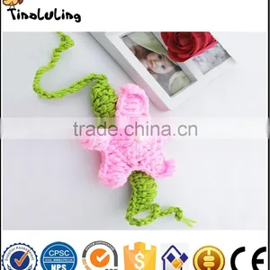 2017 New Baby Girls Knit Crochet Pink Hairband Bra Green Mermaid Costume Photography Props thumbnail-3