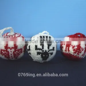 Christmas Decoration Ball New-arrival Knit Christmas Ball Red Christmas Ball thumbnail-4