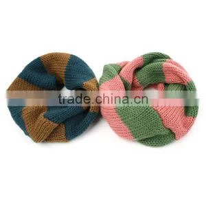 Englishism 5 Colors Choice Autumn and Winter Warm Double Color Acrylic Winter Woolen Children Scarf thumbnail-6