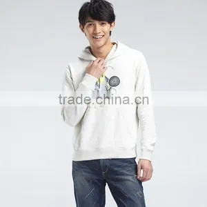 Men's White Sweatshirt Hoodies thumbnail-1
